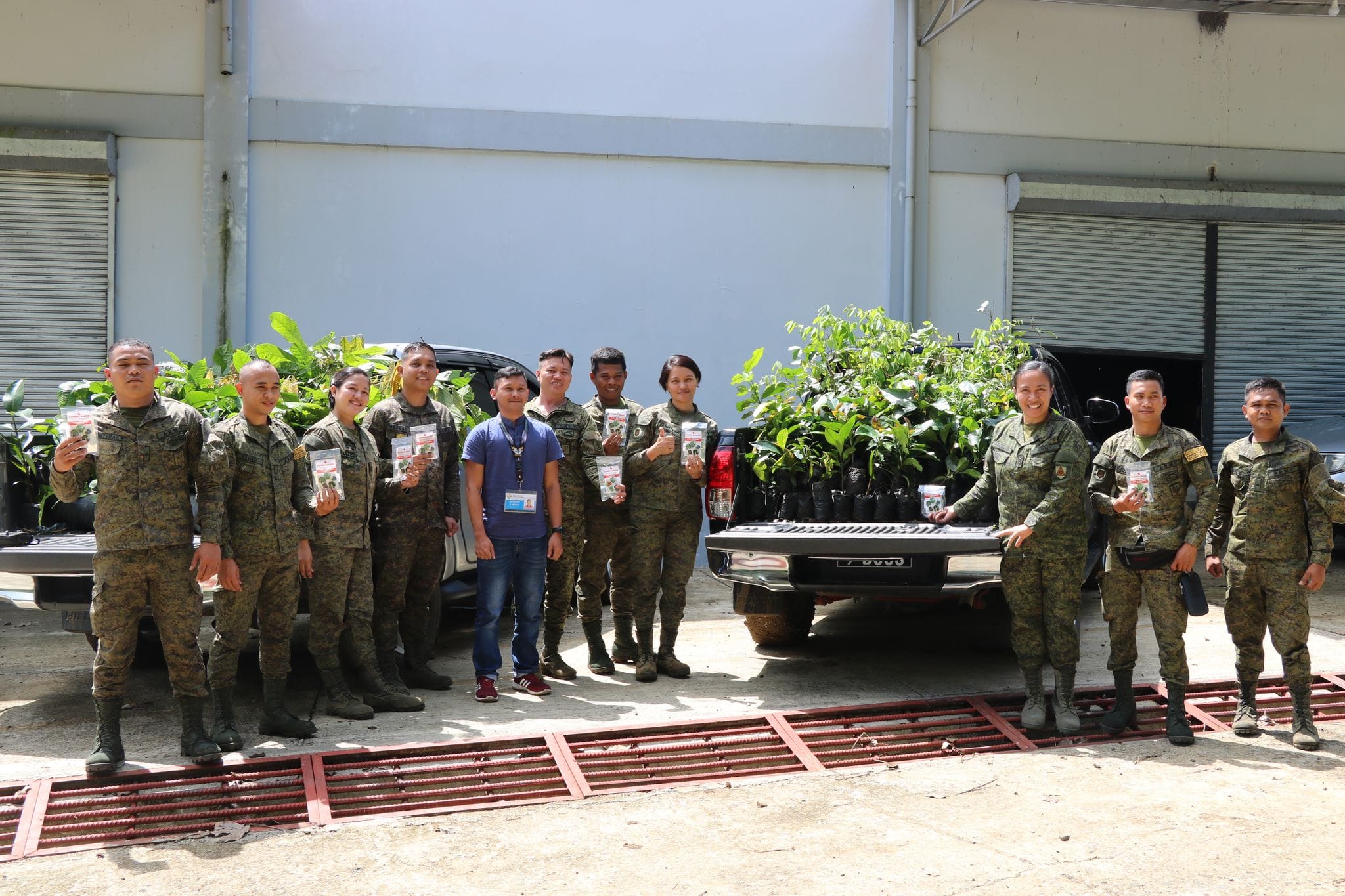 4DTS, 4ID PA receives various seedlings, seeds from DA-NorMin